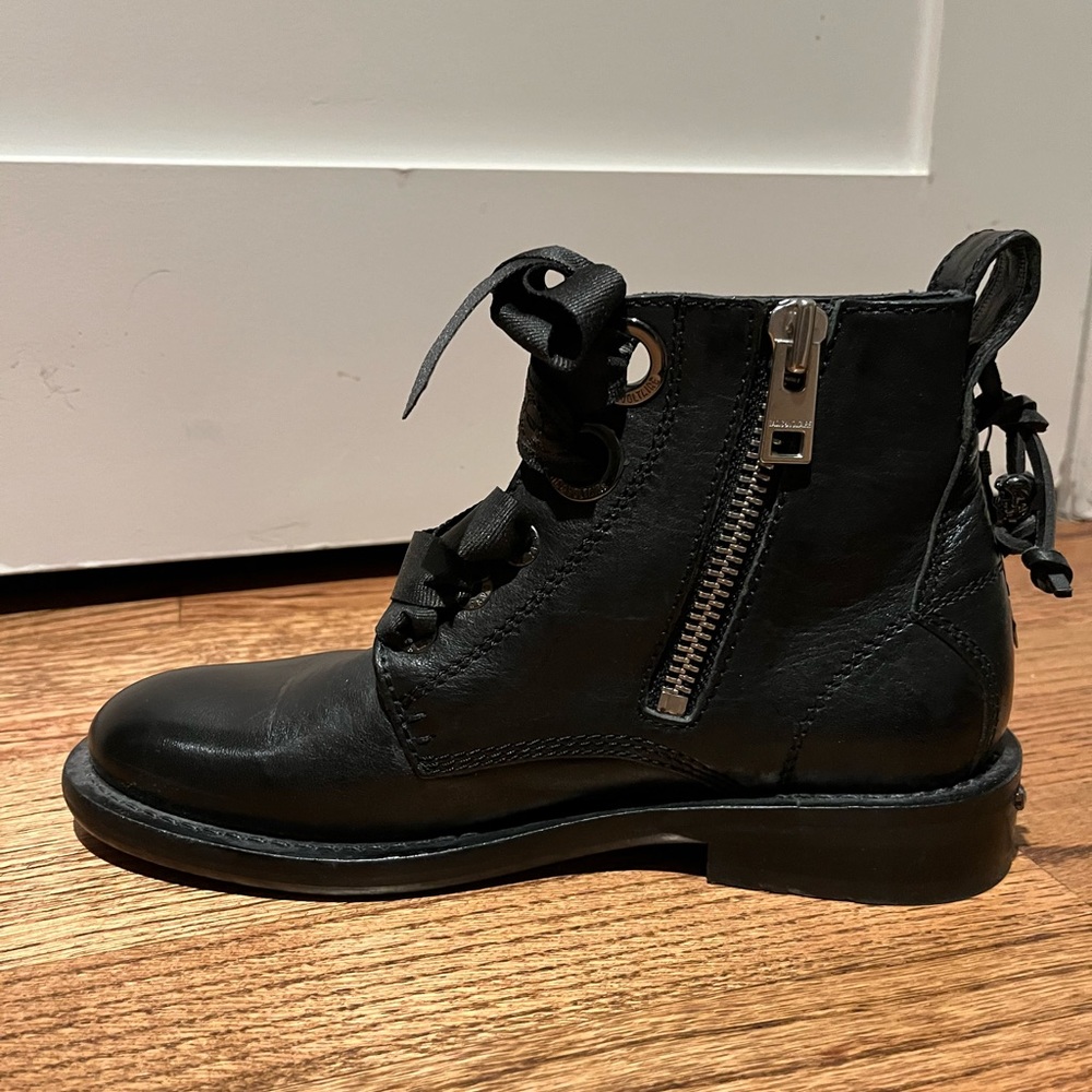Zadig Voltaire black biker boots - Picture 3 of 6